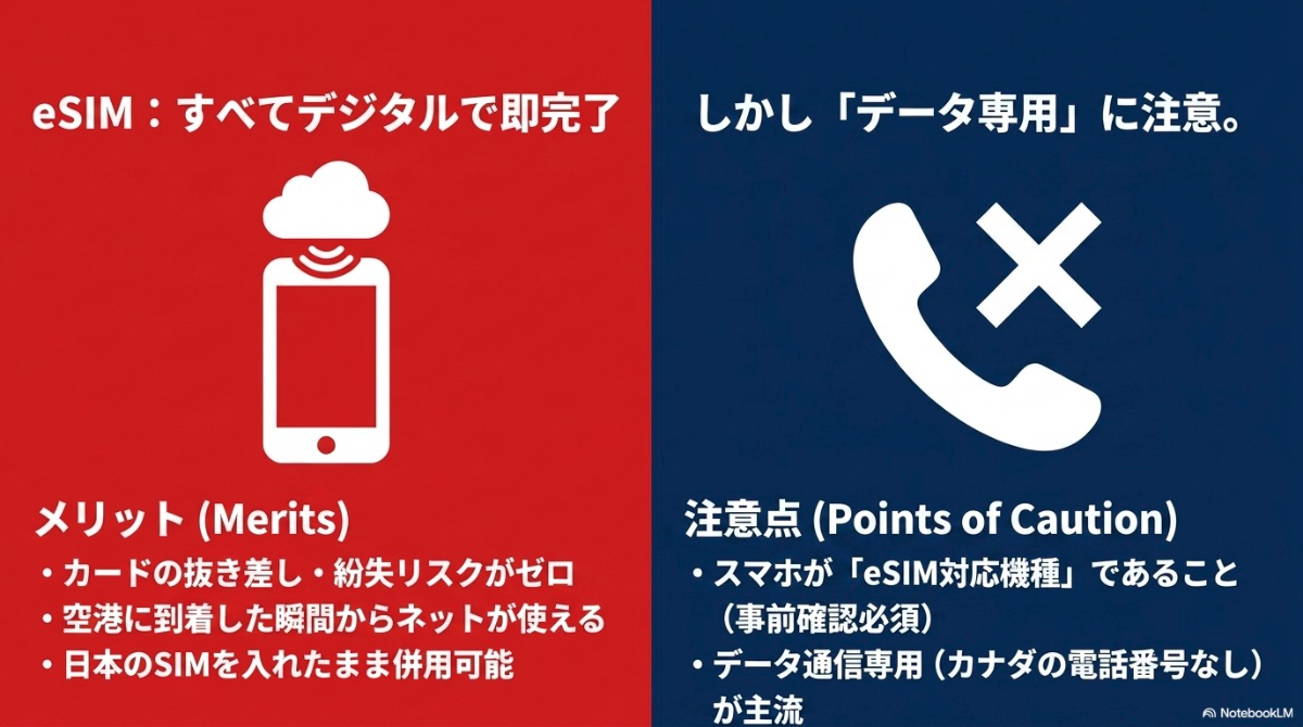 eSIMのメリットと注意点