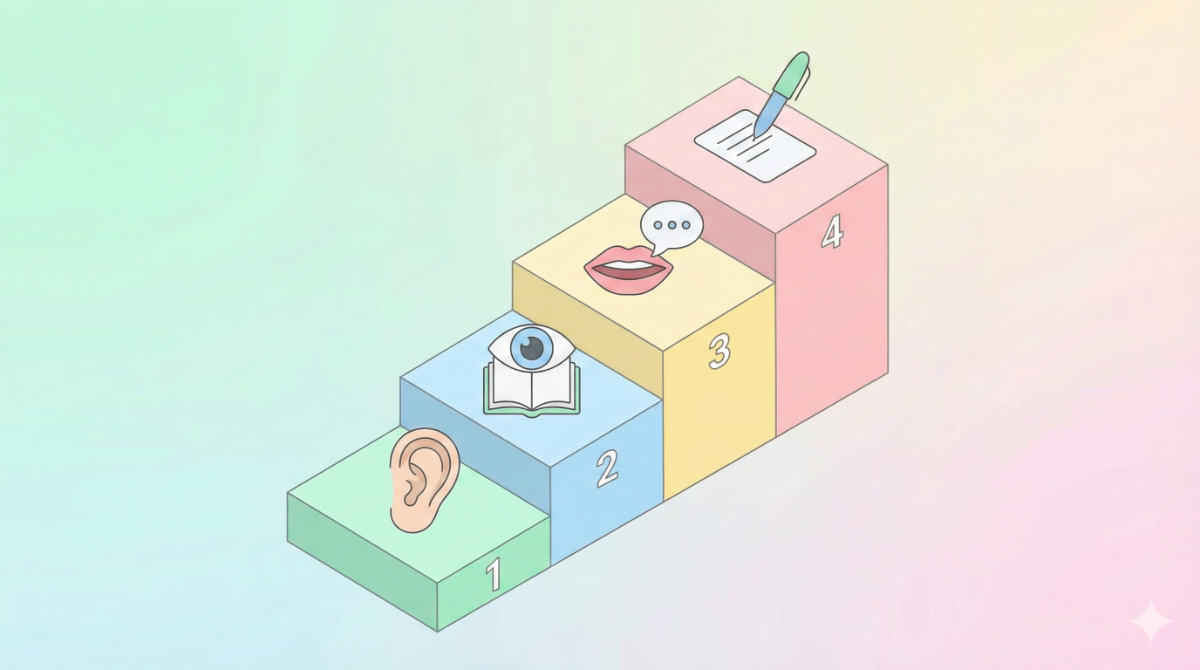 英語力を上げる学習の順番とは