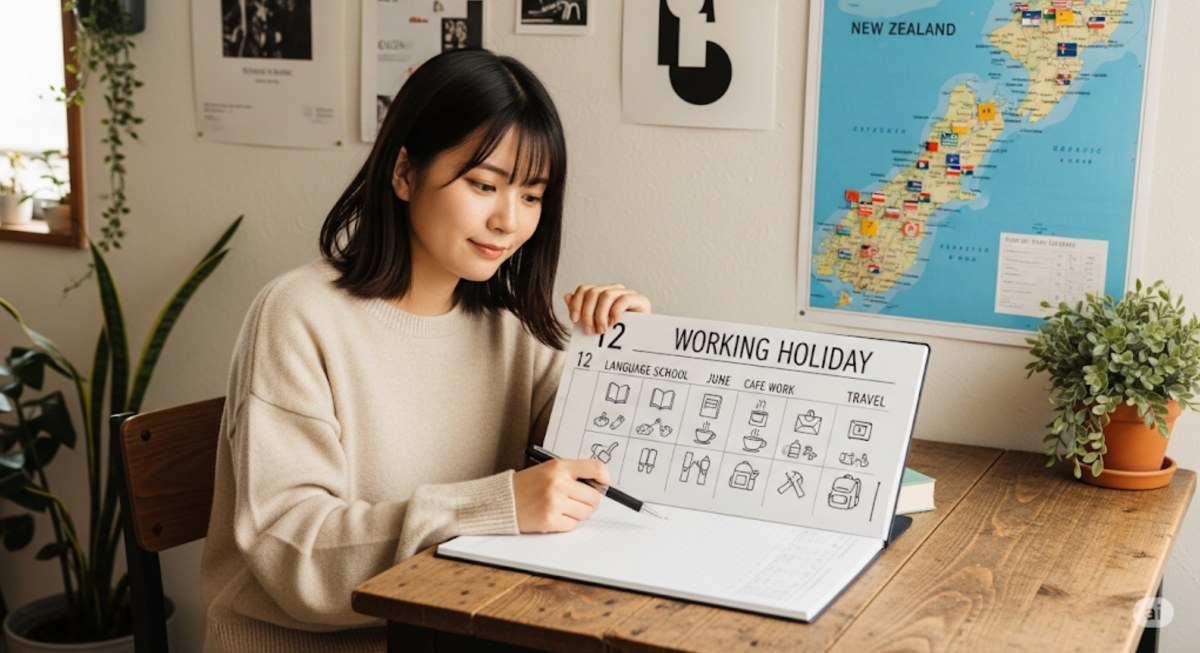 現地での仕事期間や職種の計画
