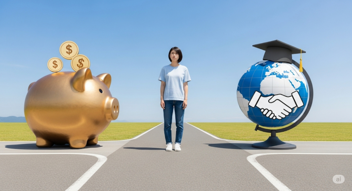 語学学校なし・行かない場合の費用