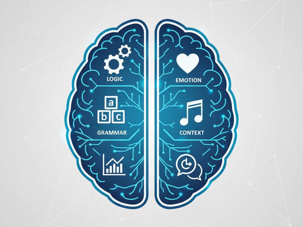 語学で使うのは右脳と左脳どっち？
