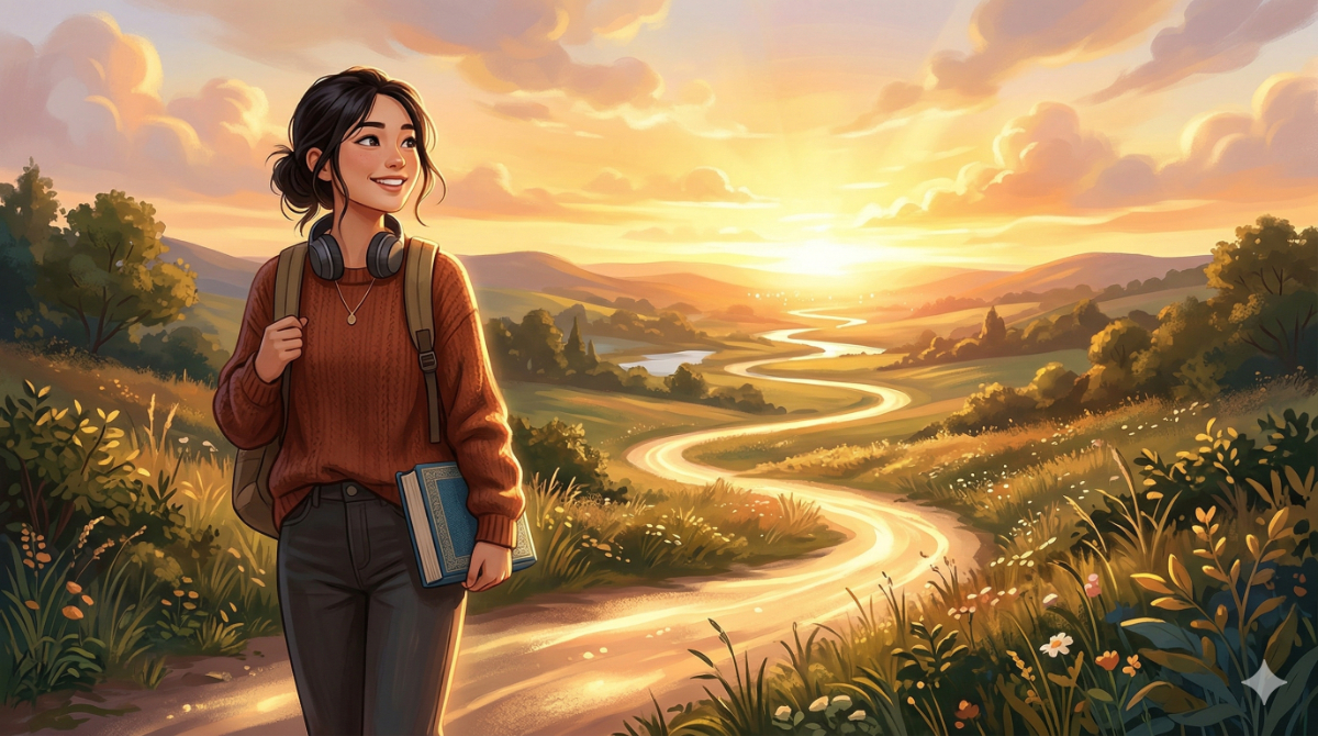 目的別に道筋を立てて学習していく前向きなイメージ