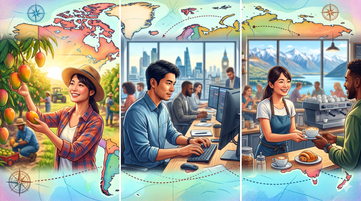 ワーキングホリデーでの仕事の種類や職種