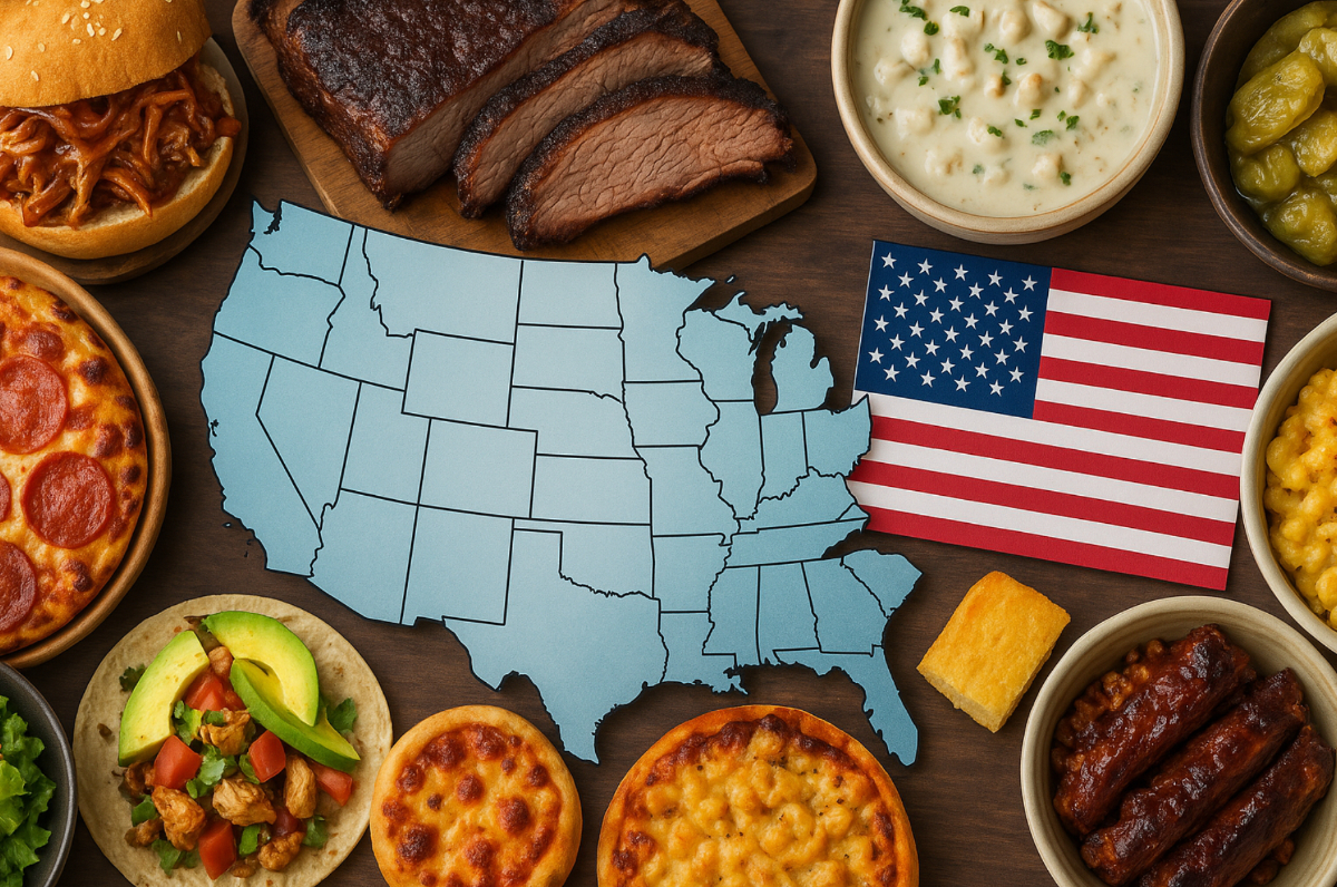 地域ごとのアメリカの食べ物