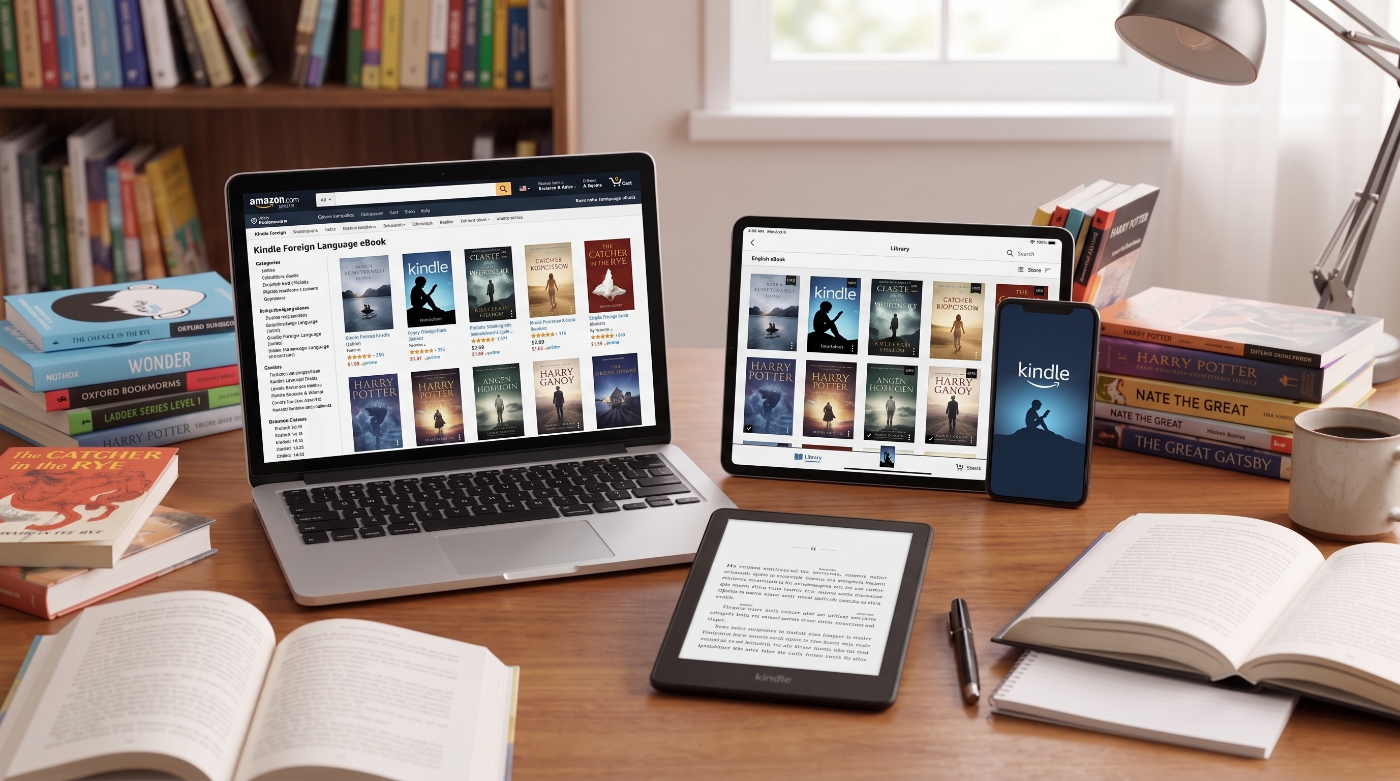 Kindleの英語学習ガイド|多読での活用法やおすすめ洋書を紹介