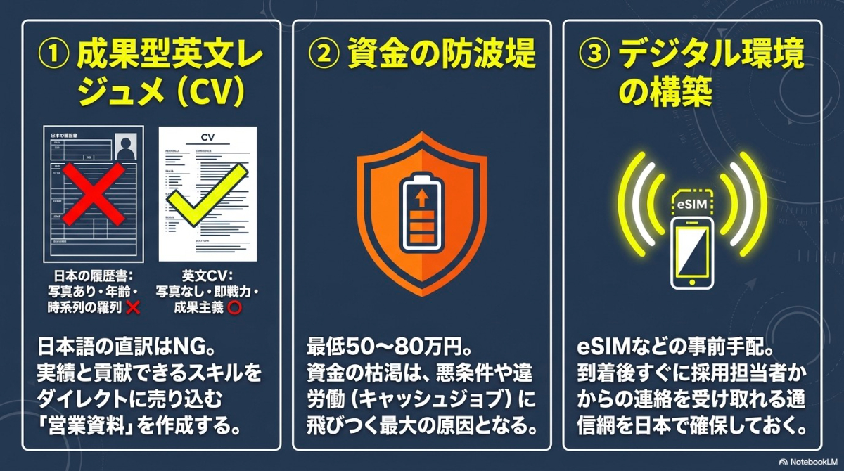 ワーホリの渡航前に押さえておきたい準備の3つのポイント