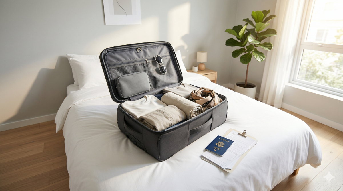 旅行での服装やバッグ選びの基本