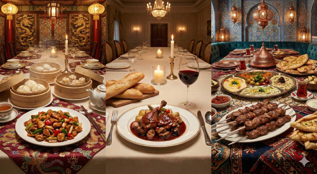 世界三大料理とは?日本だけの通説かも考察