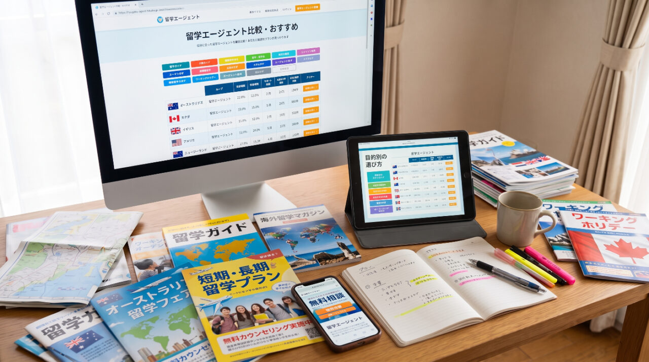 留学エージェントのおすすめ比較|目的別の選び方と特徴を解説