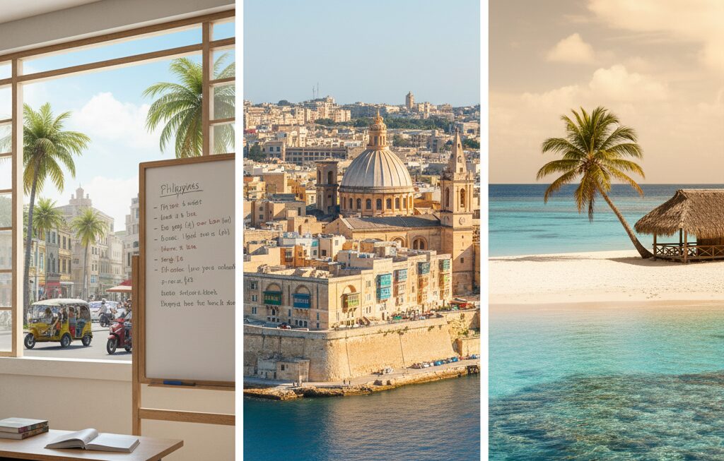 1カ国目のフィリピン、マルタ、フィジー