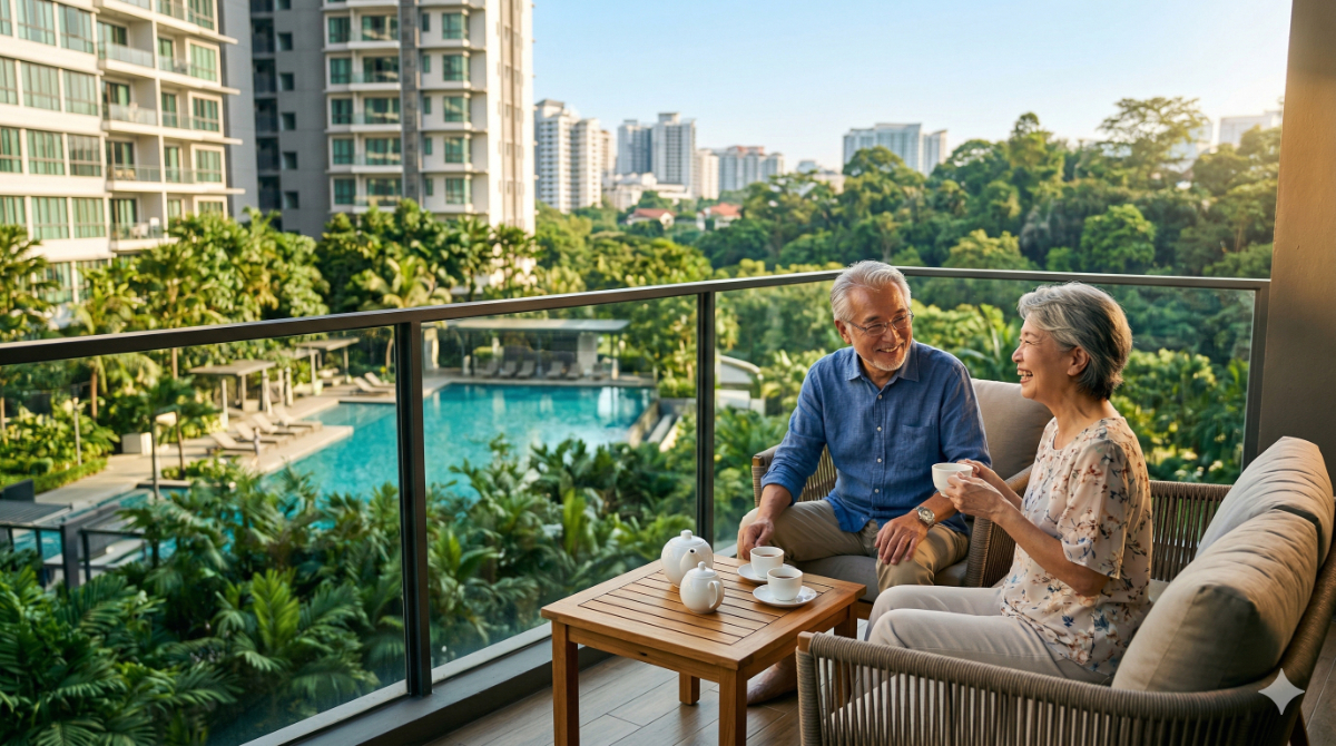 マレーシアのコンドミニアムでリタイア生活を送る日本人夫婦の様子