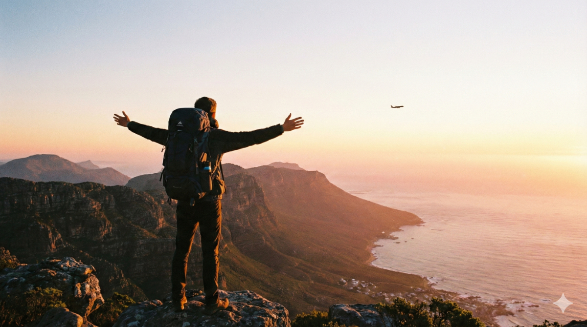 大学生や若者のバックパッカーが旅を楽しんでいるイメージ