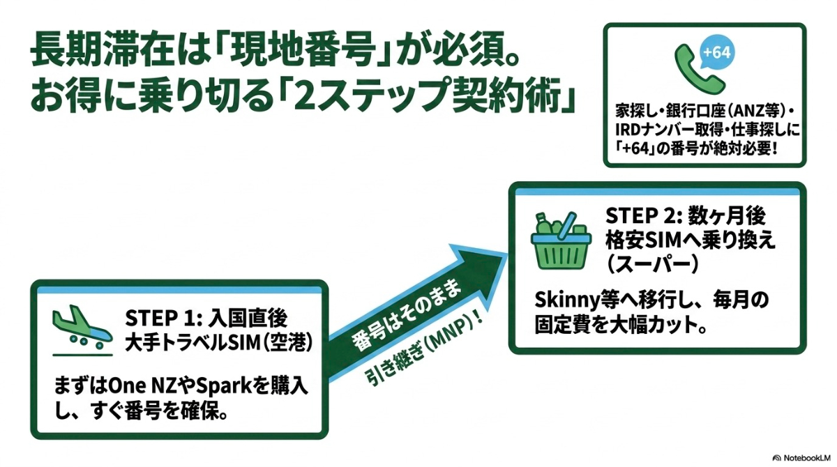 長期滞在は現地番号が必須。トラベルSIMから格安SIMへ乗り換える2ステップ