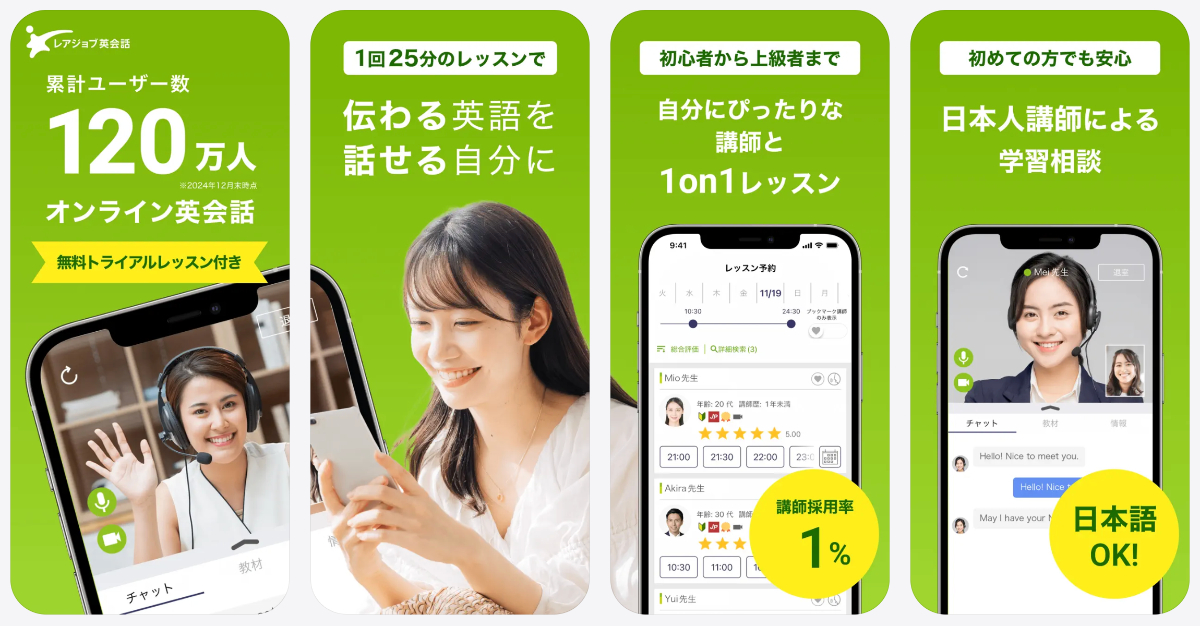 レアジョブ英会話の評判と料金プラン