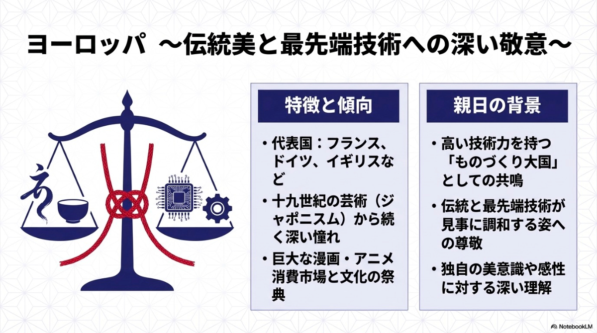 ヨーロッパ地域での親日国