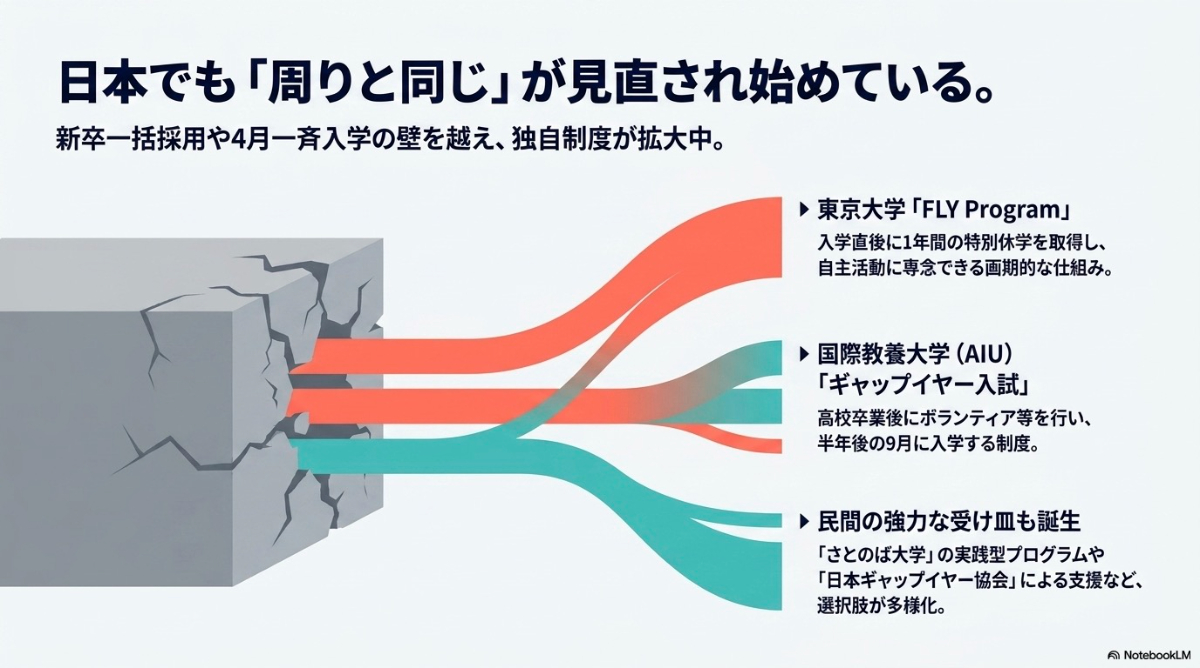 日本国内で広がるギャップイヤーの先進的な取り組み事例