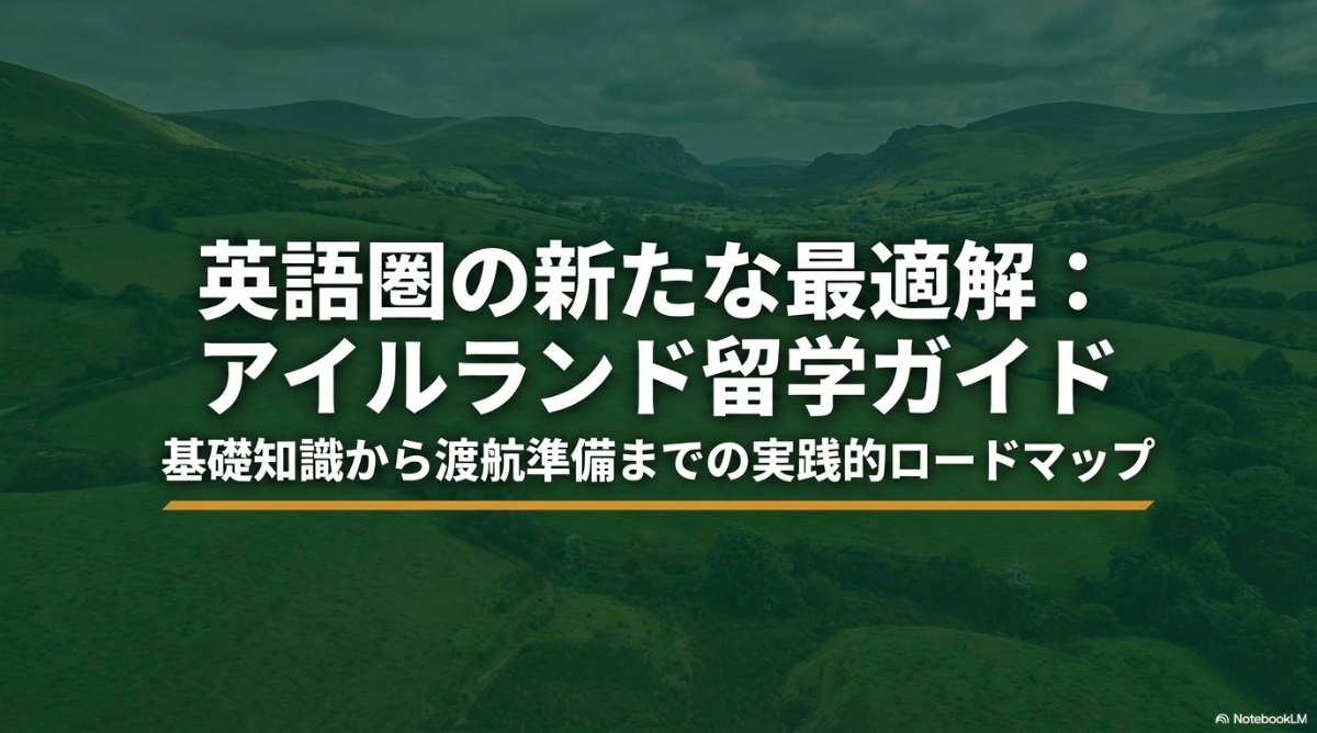 英語圏の新たな最適解となるアイルランド留学ガイド