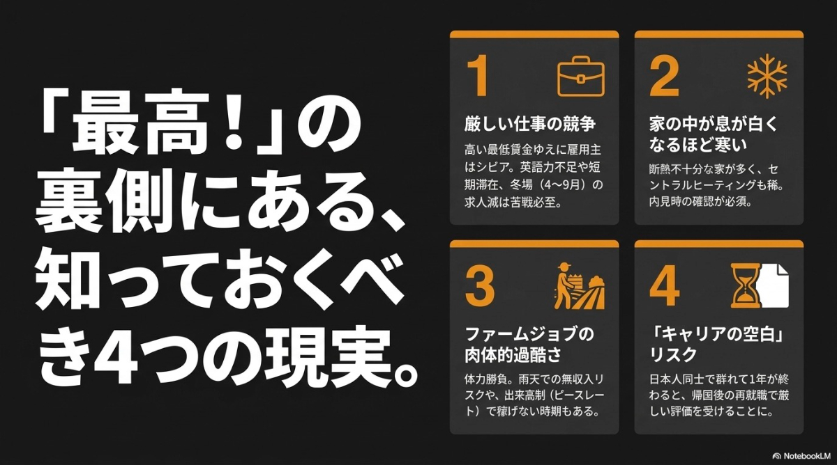 仕事の競争や家の寒さなどワーホリ前に知っておくべき4つの現実