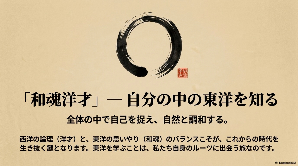 西洋の論理と東洋の思いやりをバランスよく統合する和魂洋才の考え方
